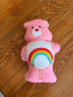 Pink Cheer Bear rainbow Care Bear plushy pillow